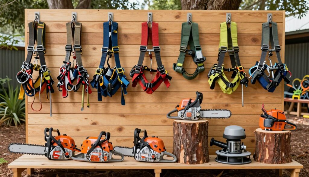Professional tree service equipment and safety gear for Hunters Hill operations